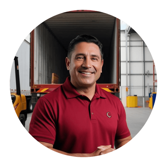 Profesional de logística en almacén